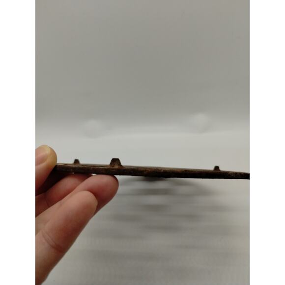 Unmarked Round 6.75” Cast Iron Trivet - Rusty - Picture 4 of 4